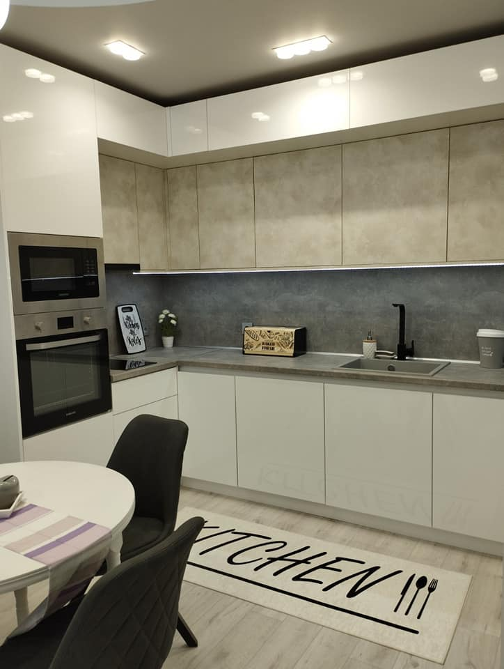 KITCHEN Килим за кухня, кухненска пътека в бяло
