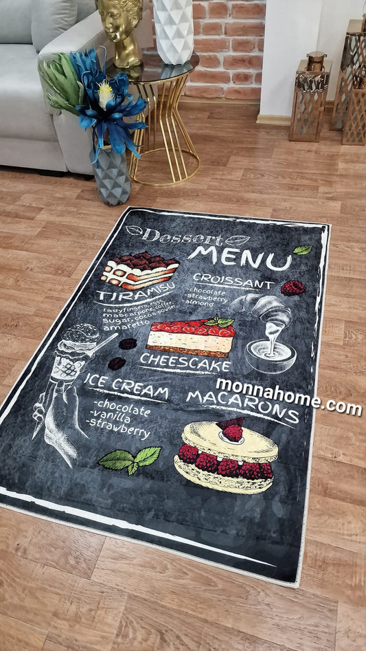 Килим за кухня MENU с десертен дизайн