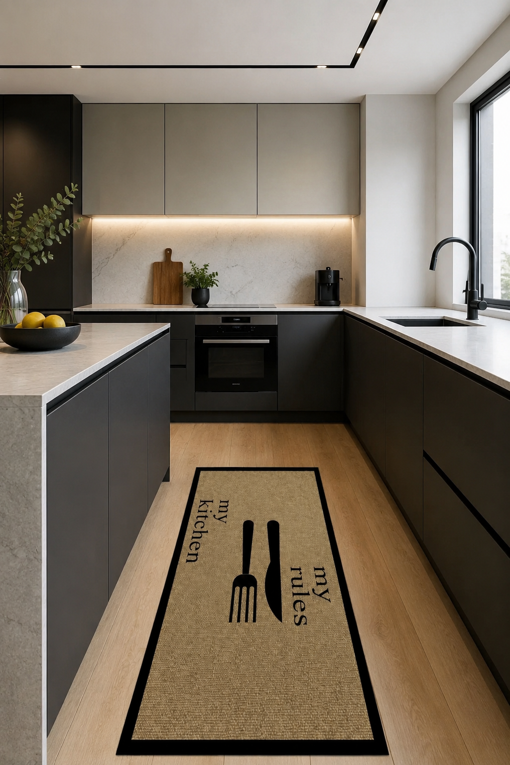 Перящ противоплъзгащ кухненски килим My Kitchen My Rules