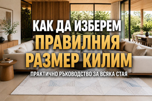 Как да изберем правилния размер килим за всяка стая