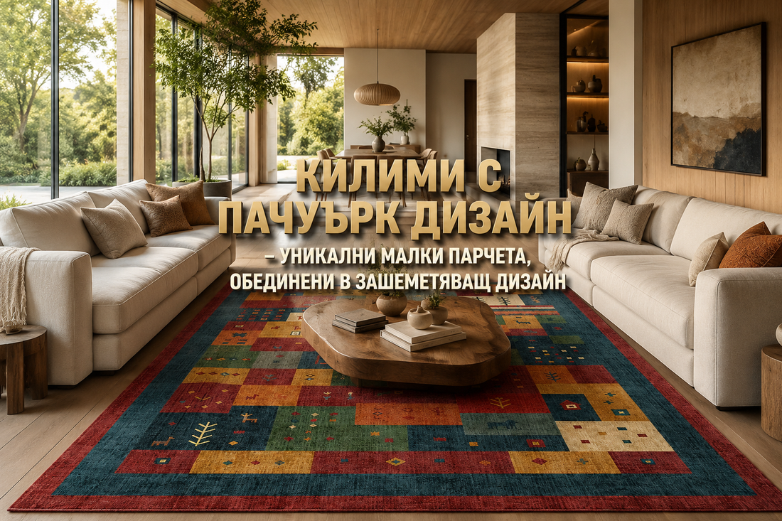 Килими с пачуърк дизайн – уникални малки парчета, обединени в зашеметяващ дизайн