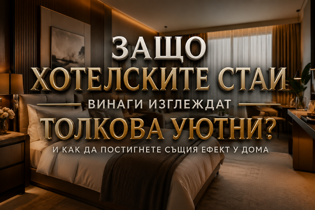 Защо хотелските стаи винаги изглеждат толкова уютни? И как да постигнете същия ефект у дома