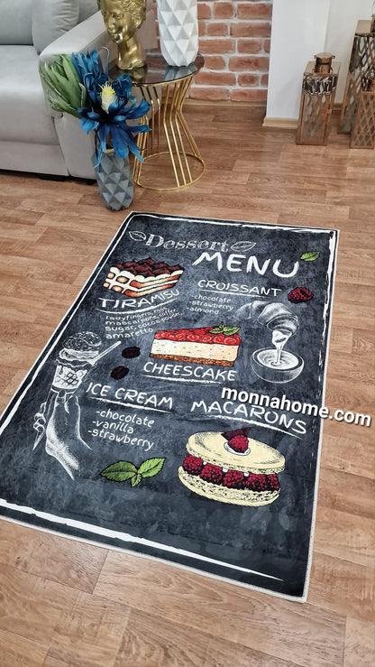 Килим за кухня MENU с десертен дизайн
