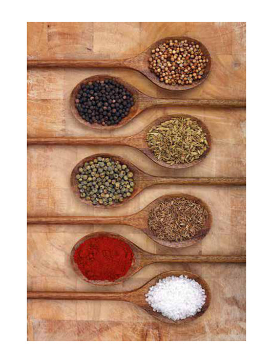 Кухненски килим с лъжици и подправки